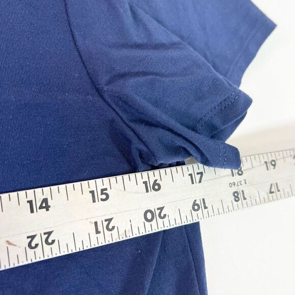 Storq Dress Women's 3 Blue Short-Sleeve Scoop Neck Shift Maxi - Picture 4 of 8